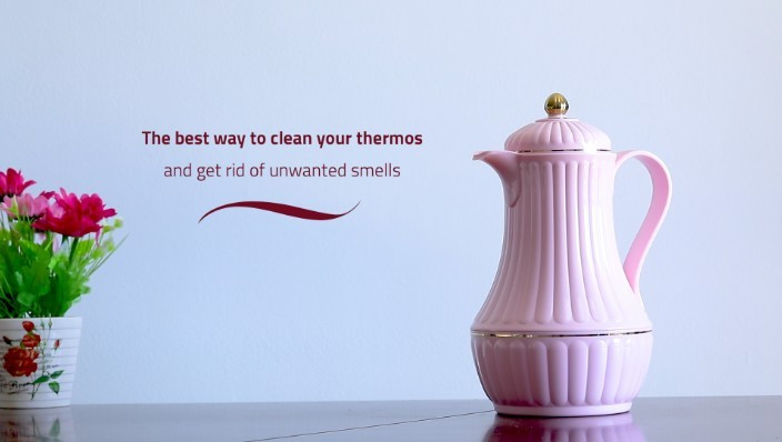 Rose Thermos | The best way to clean your thermos and get rid of unwanted smells | agent in UAE, Riviera Home